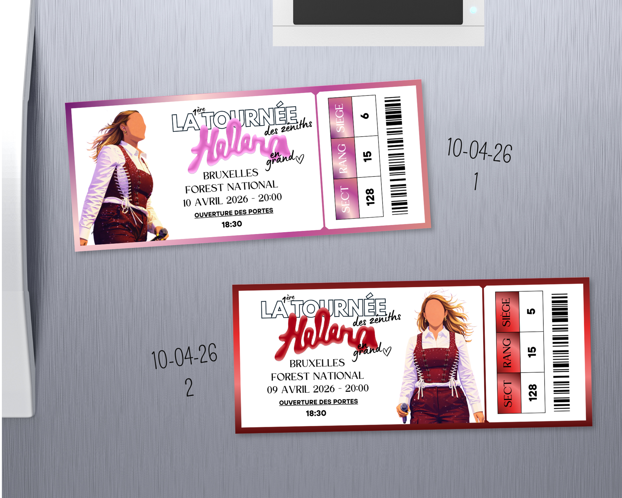 Magnet ticket de concert "Helena"