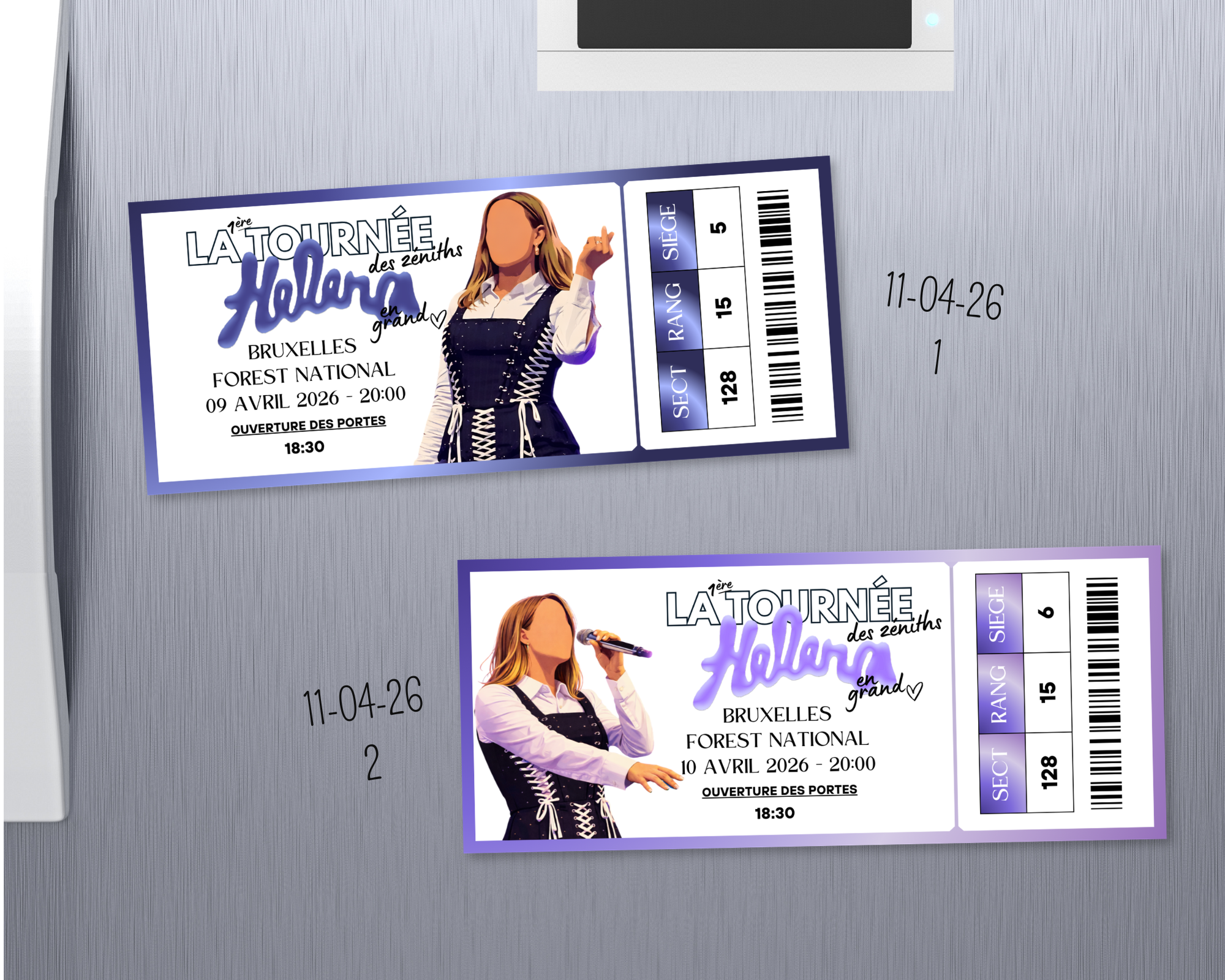 Magnet ticket de concert "Helena"