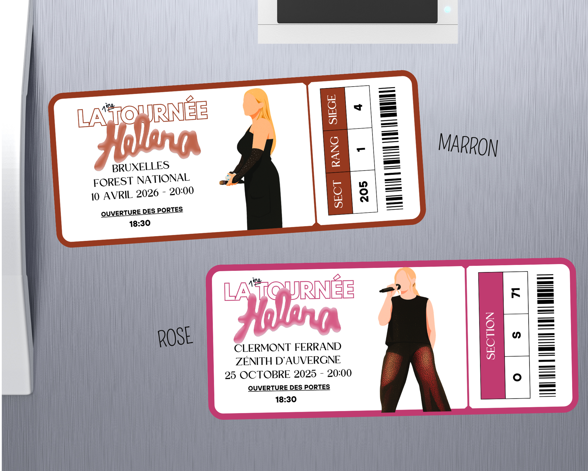Magnet ticket de concert "Helena"