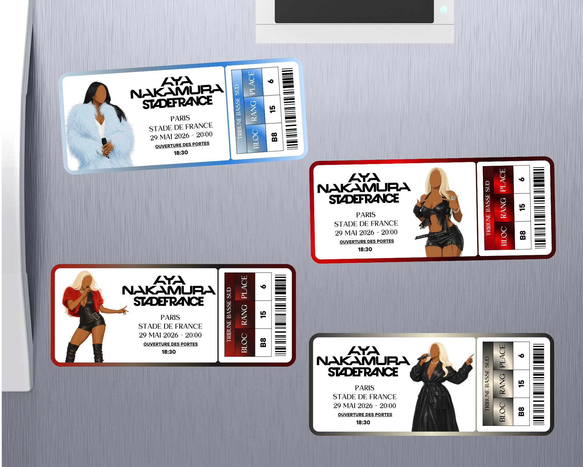 Magnet ticket de concert "Aya"