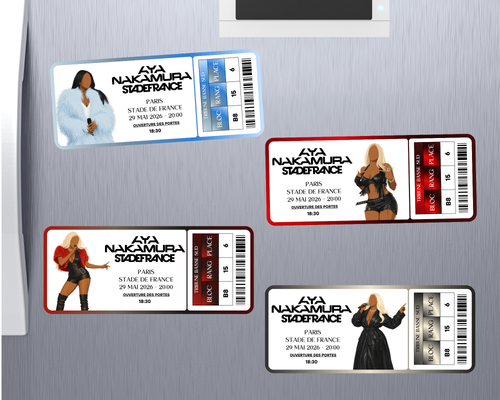 Magnet ticket de concert "Aya"