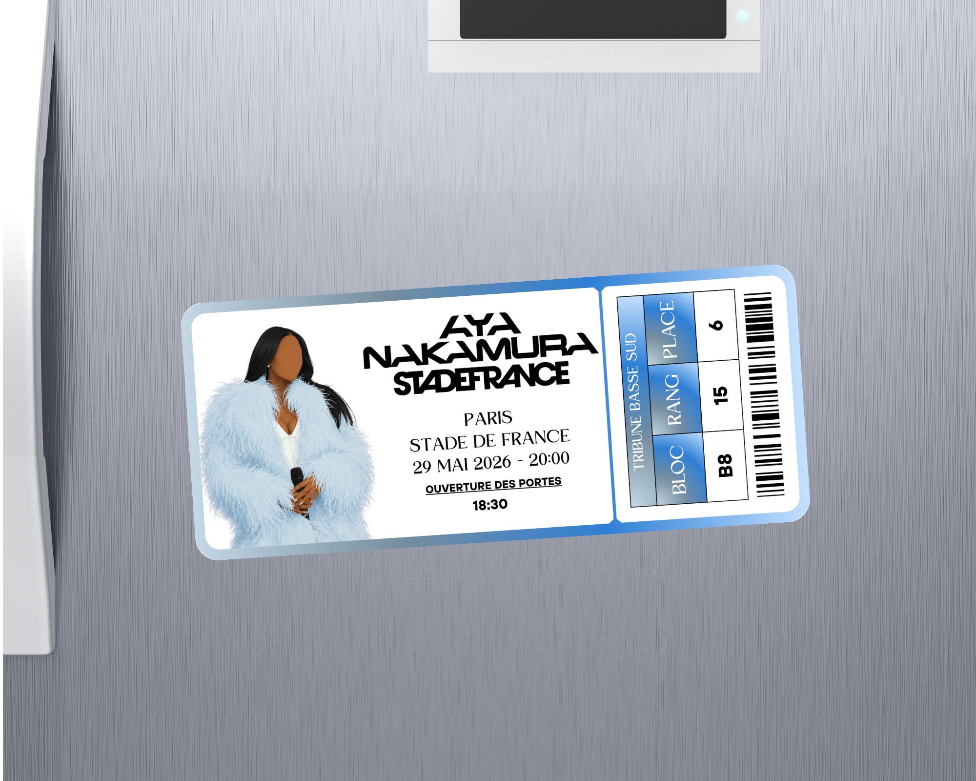 Magnet ticket de concert "Aya"