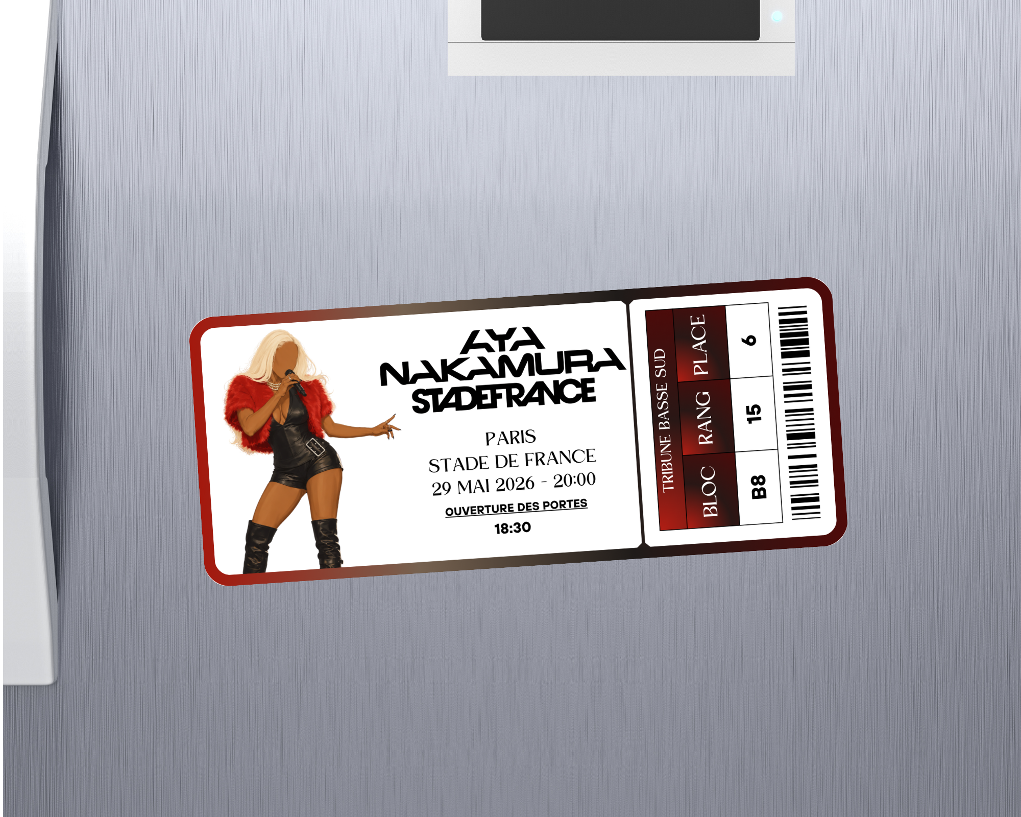 Magnet ticket de concert "Aya"