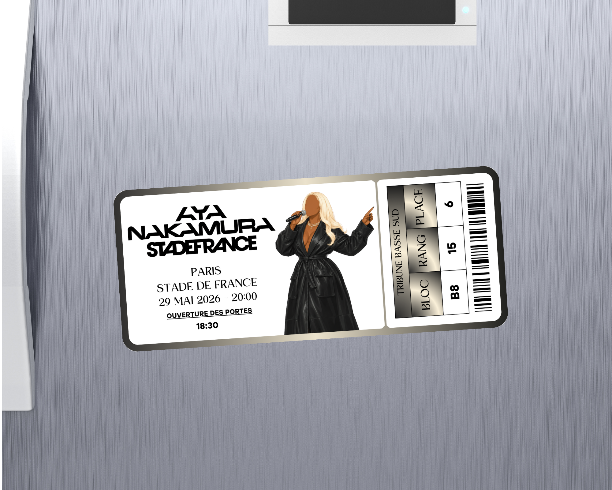 Magnet ticket de concert "Aya"
