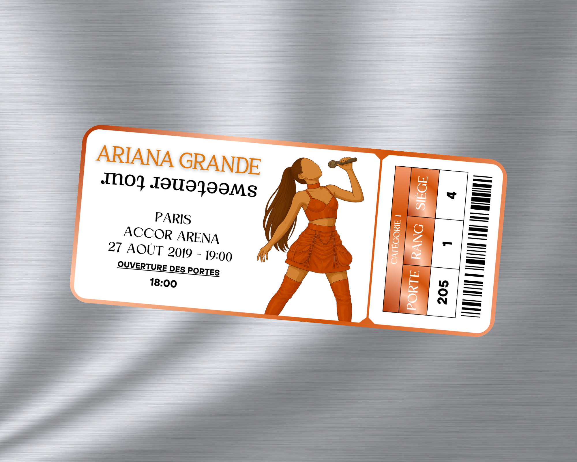 Magnet ticket de concert "Ariana Grande"