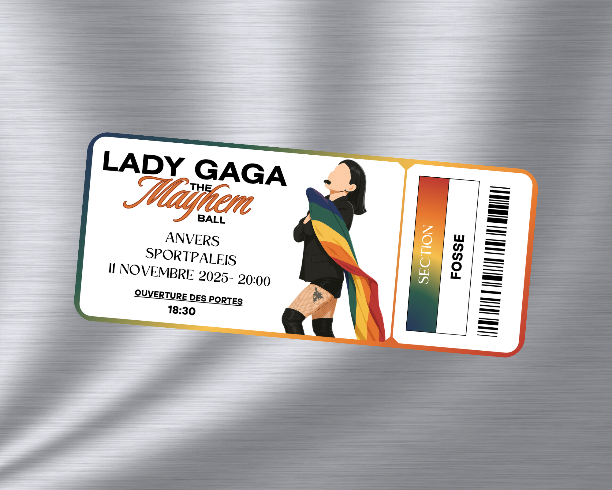 Magnet ticket de concert "Lady Gaga"
