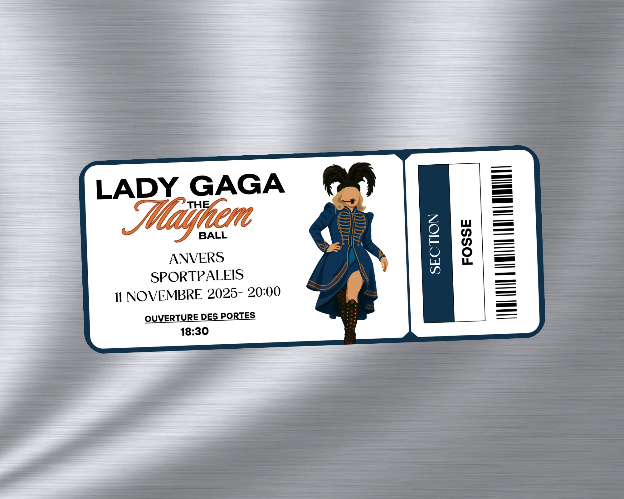 Magnet ticket de concert "Lady Gaga"