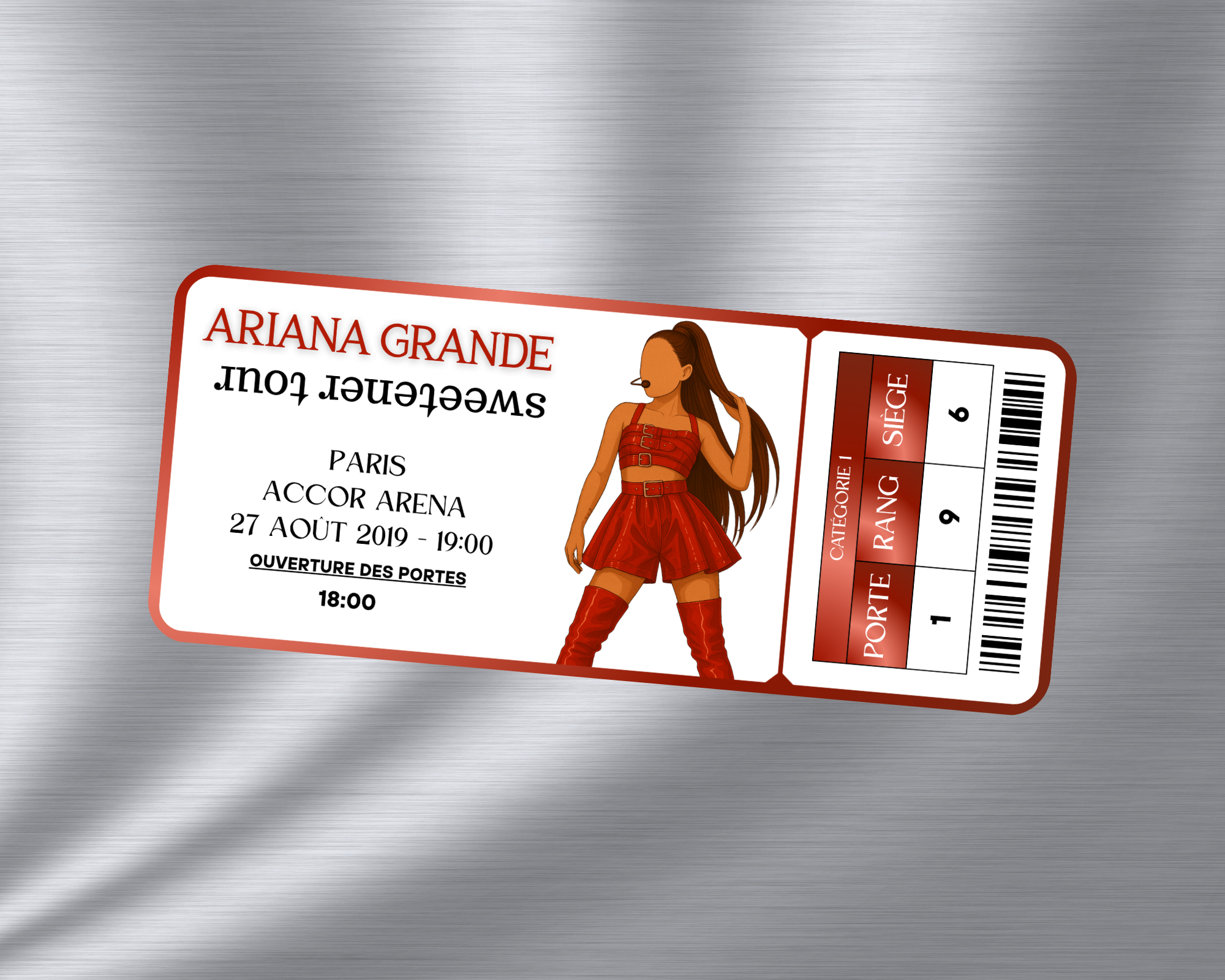 Magnet ticket de concert "Ariana Grande"