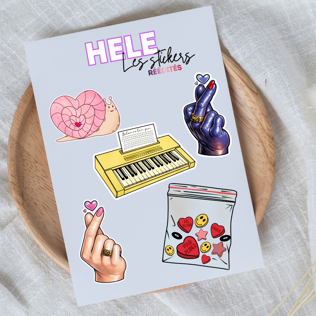 Stickers inspirés "Helena" réédition