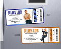 Magnet ticket de concert "Julien Lieb"