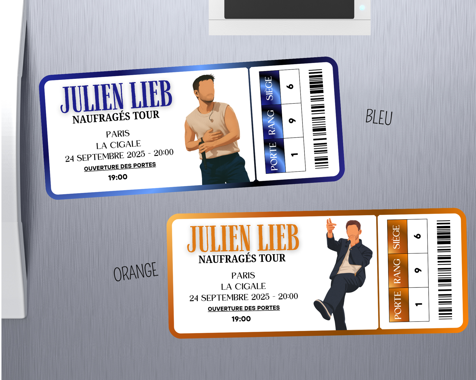 Magnet ticket de concert "Julien Lieb"