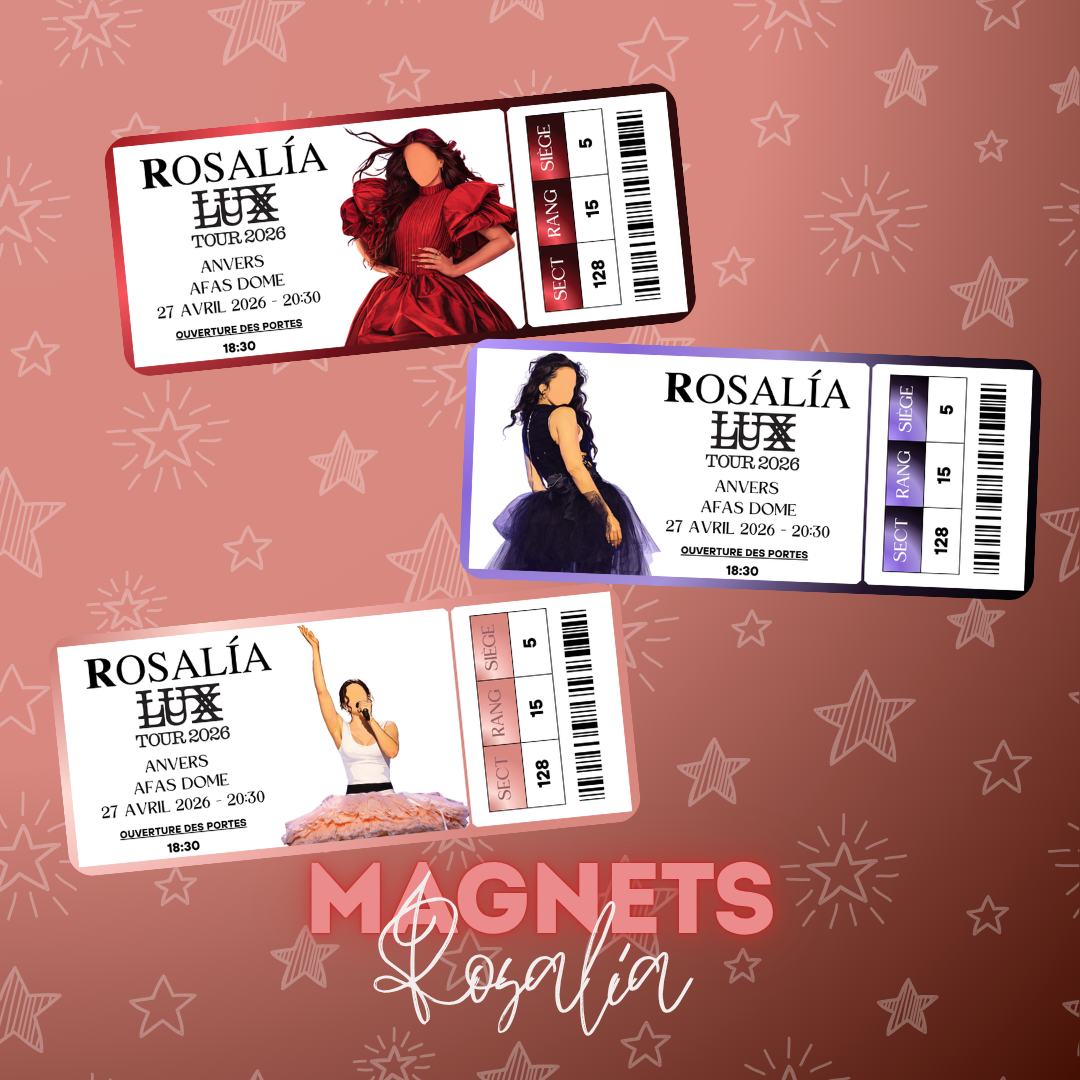 Magnet ticket de concert "Rosalia"