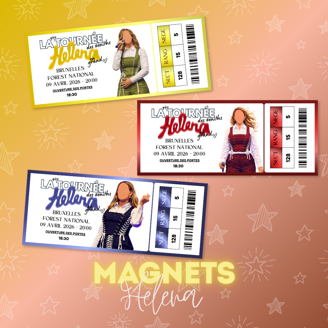 Magnet ticket de concert "Helena"