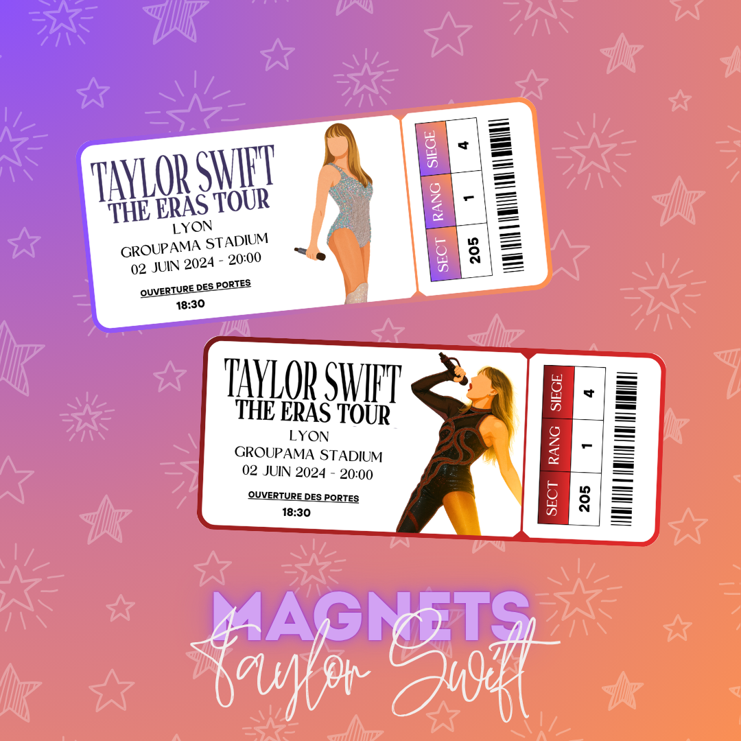 Magnet ticket de concert "Taylor Swift"