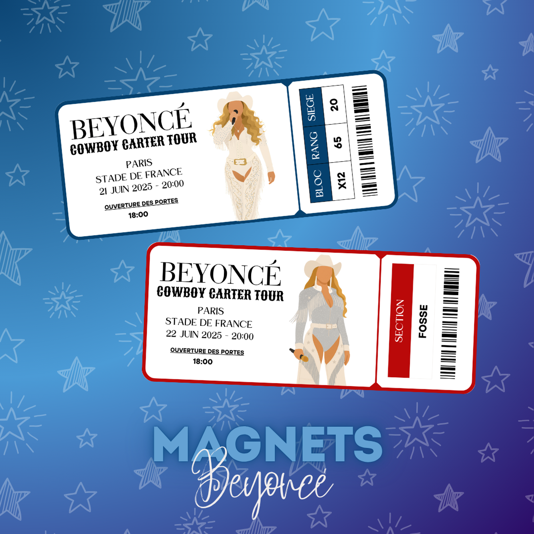 Magnet ticket de concert "Beyoncé"