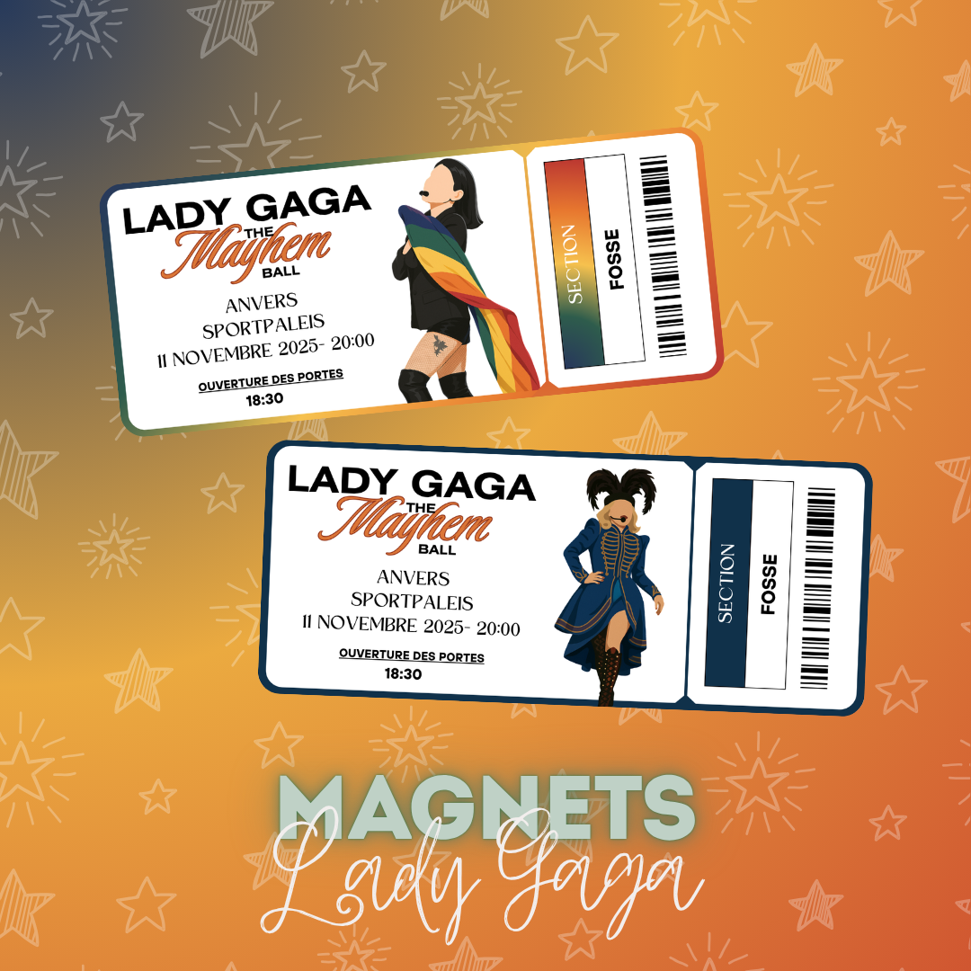 Magnet ticket de concert "Lady Gaga"