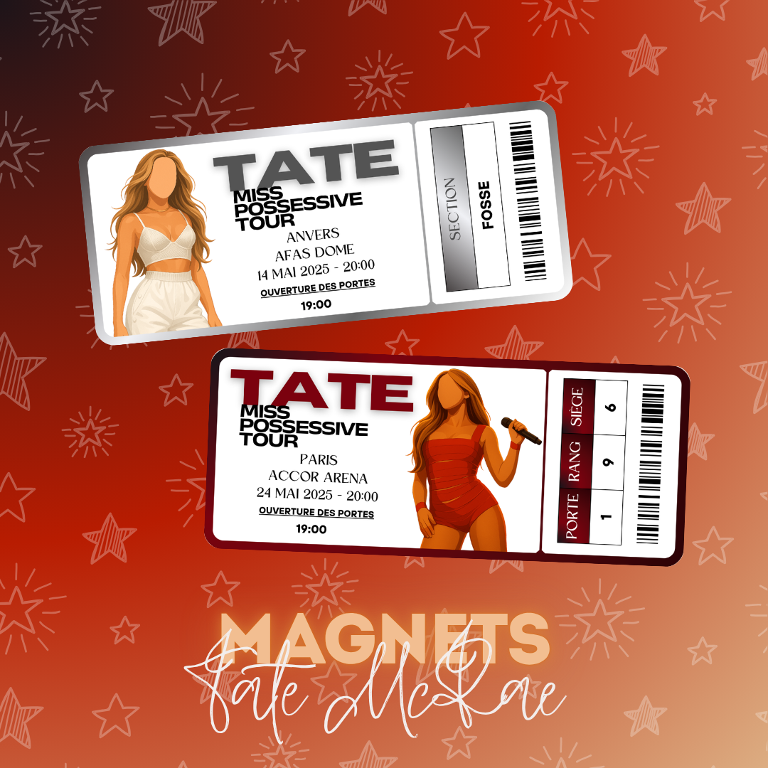 Magnet ticket de concert "Tate McRae"