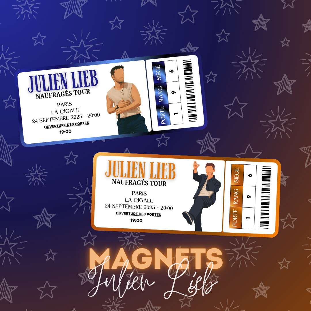 Magnet ticket de concert "Julien Lieb"