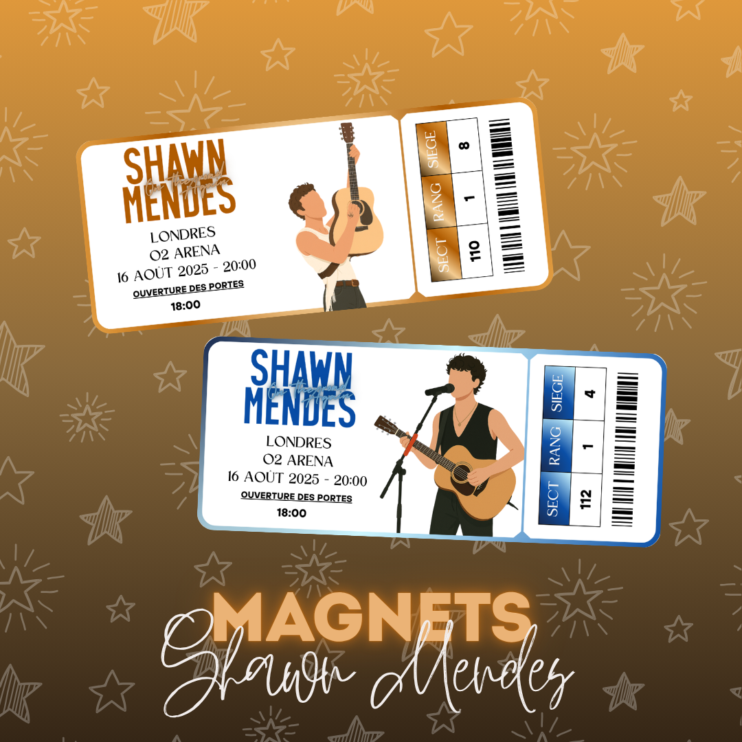 Magnet ticket de concert "Shawn Mendes"