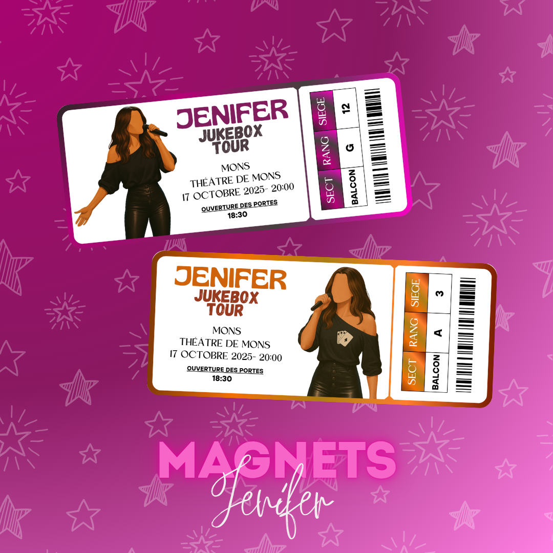 Magnet ticket de concert "Jenifer"