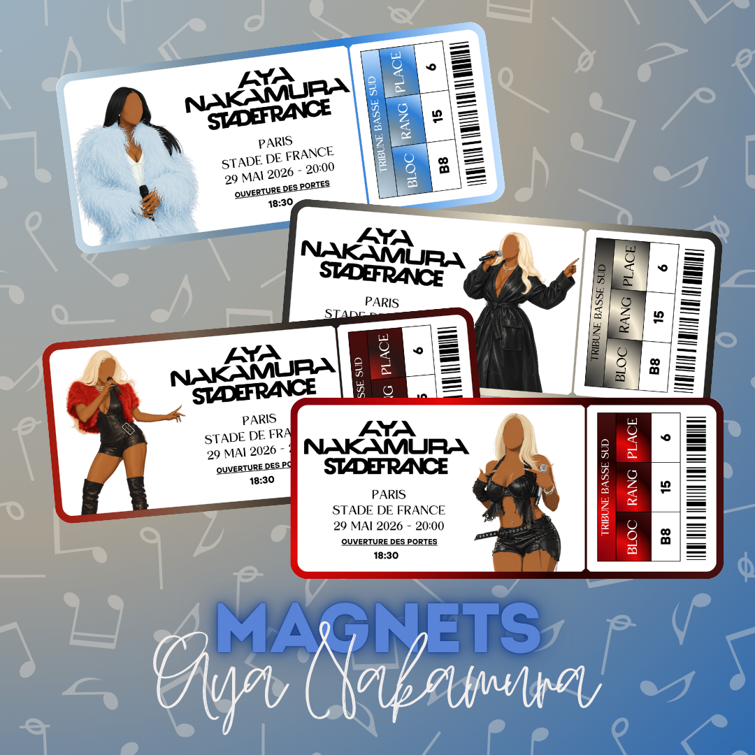 Magnet ticket de concert "Aya"