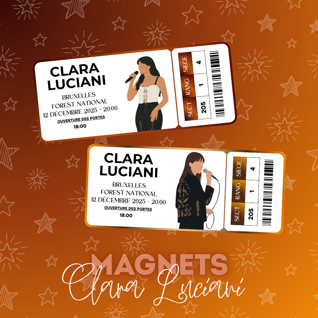 Magnet ticket de concert "Clara Luciani"
