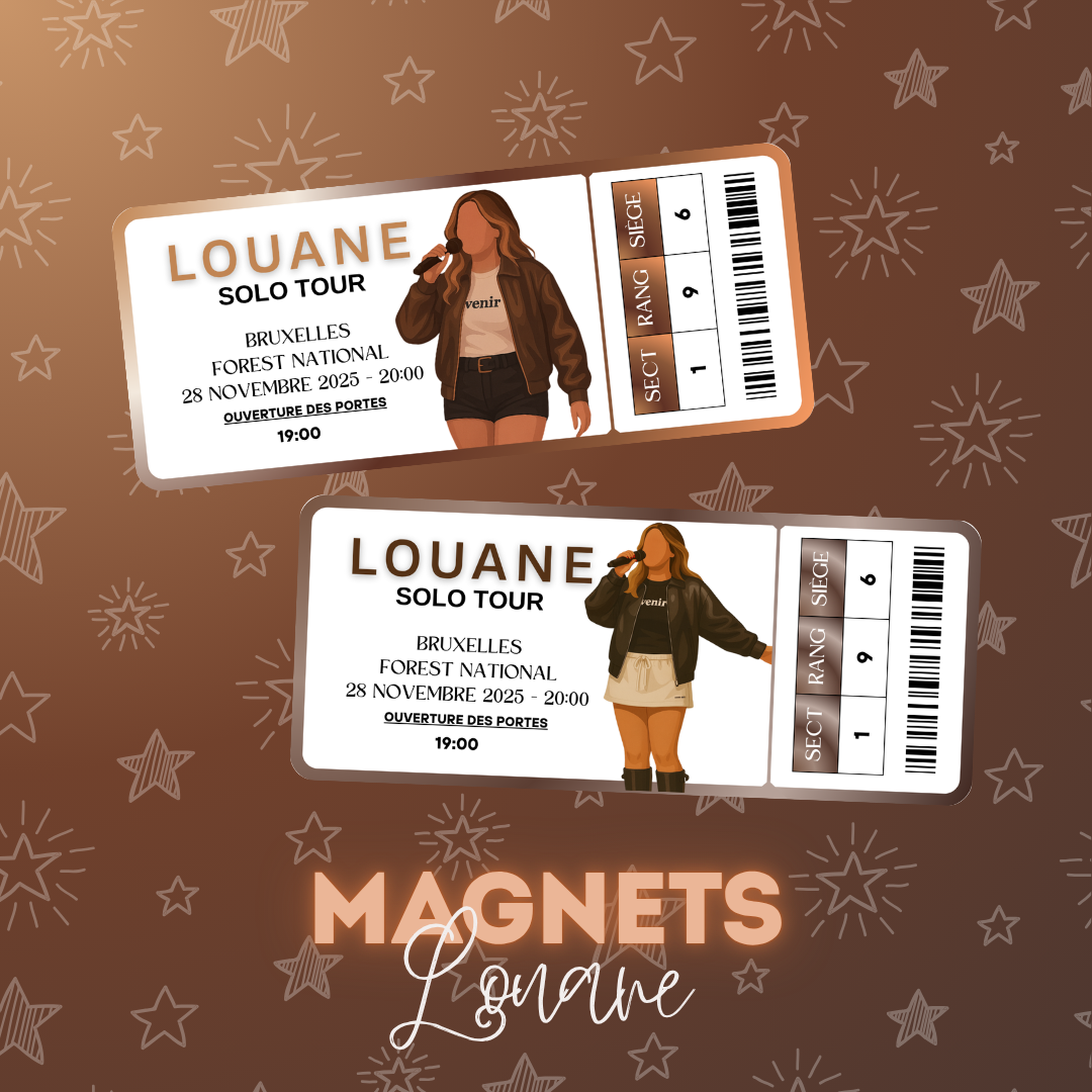 Magnet ticket de concert "Louane"