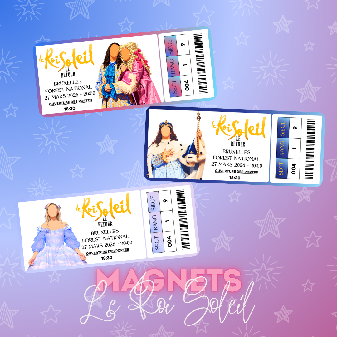 Magnet ticket de concert "Le Roi Soleil"