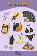 Planche de stickers
