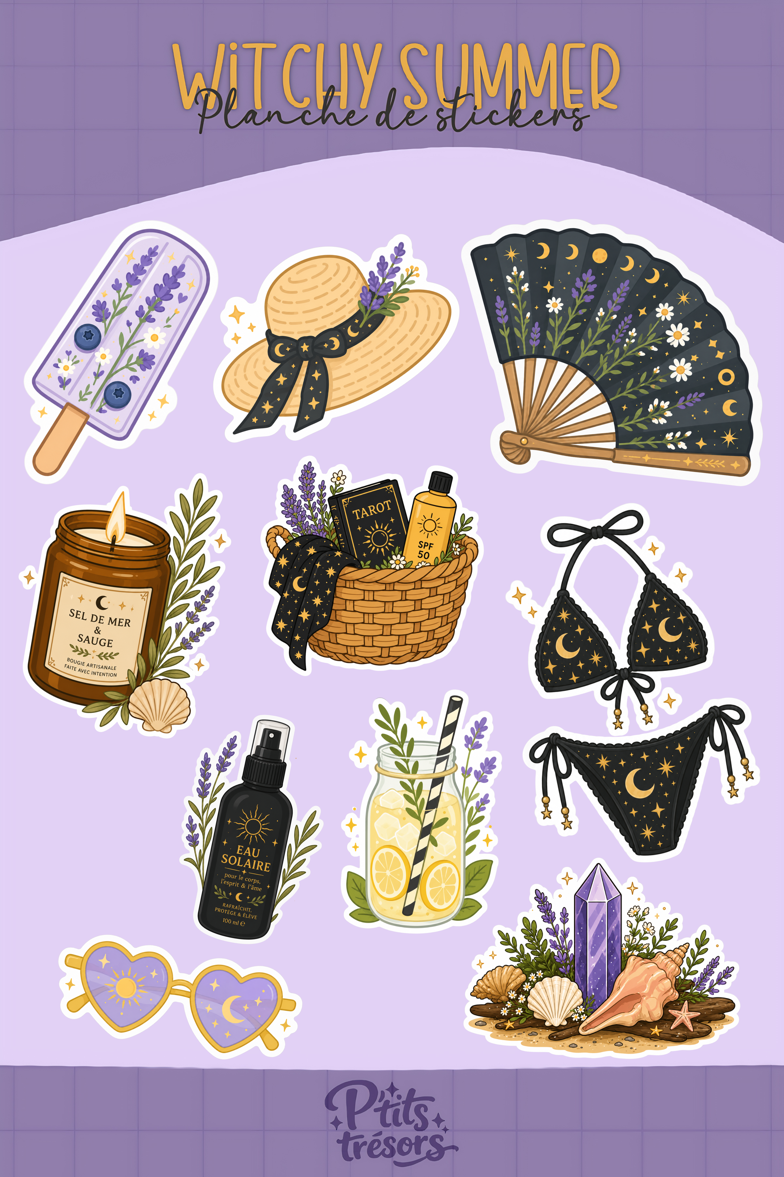 Planche de stickers