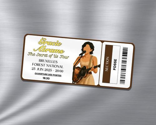 Magnet ticket de concert "Gracie Abrams"