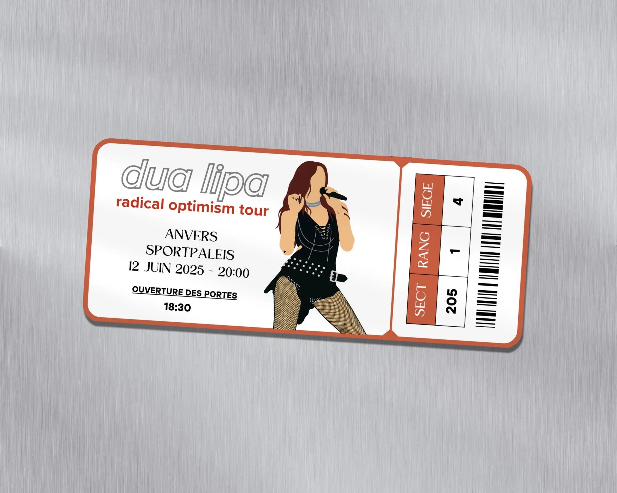 Magnet ticket de concert "Dua Lipa"