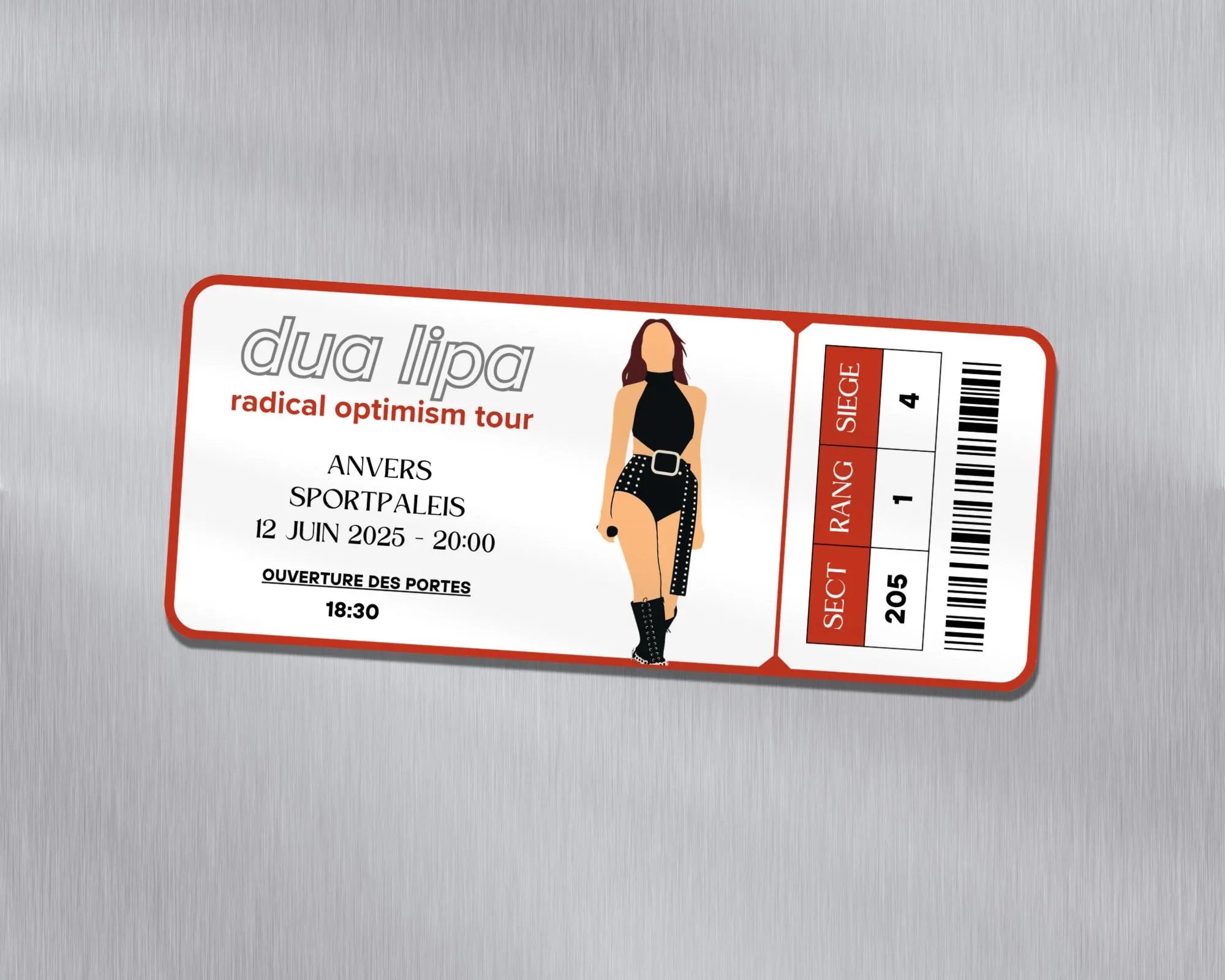 Magnet ticket de concert "Dua Lipa"