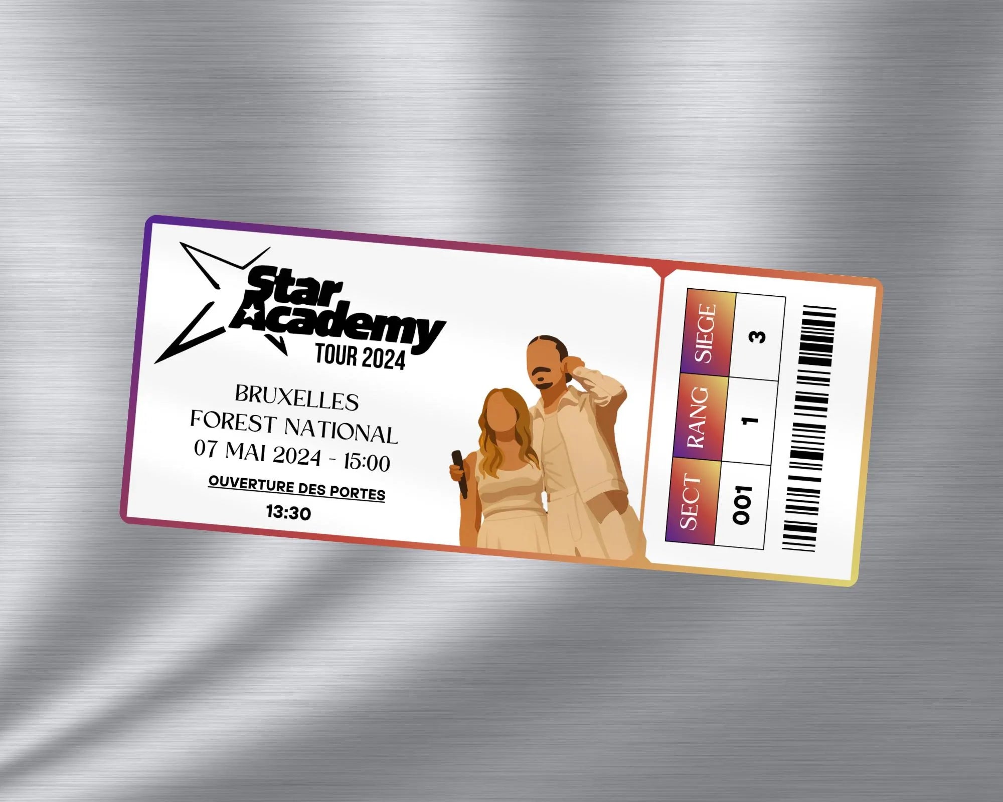 Magnet ticket de concert "Star Academy 2024"