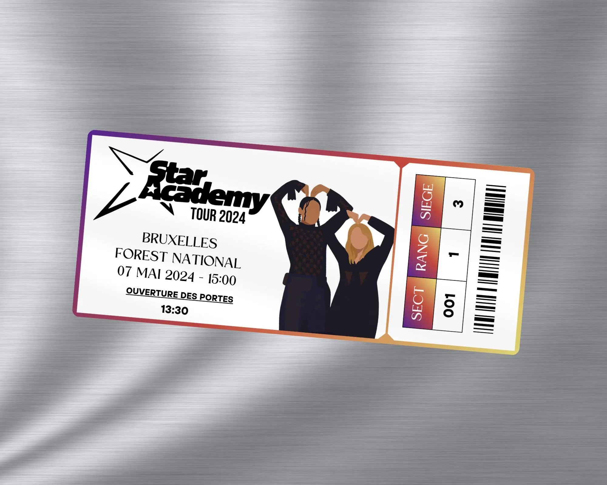 Magnet ticket de concert "Star Academy 2024"