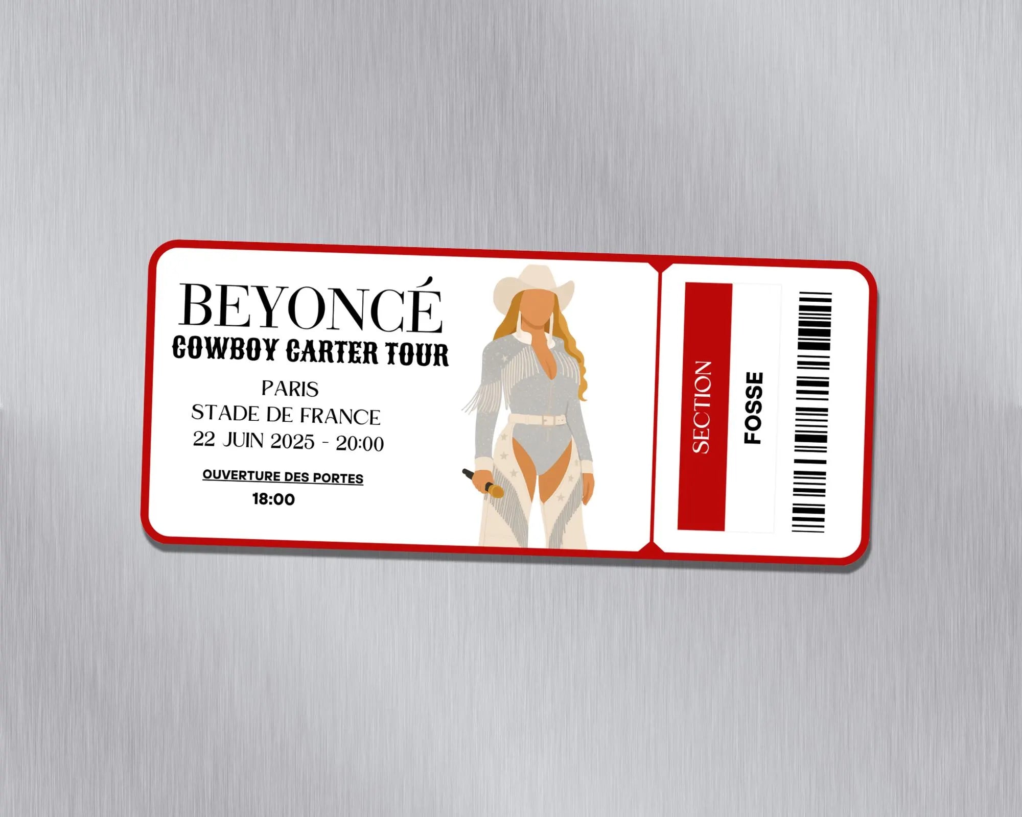Magnet ticket de concert "Beyoncé"