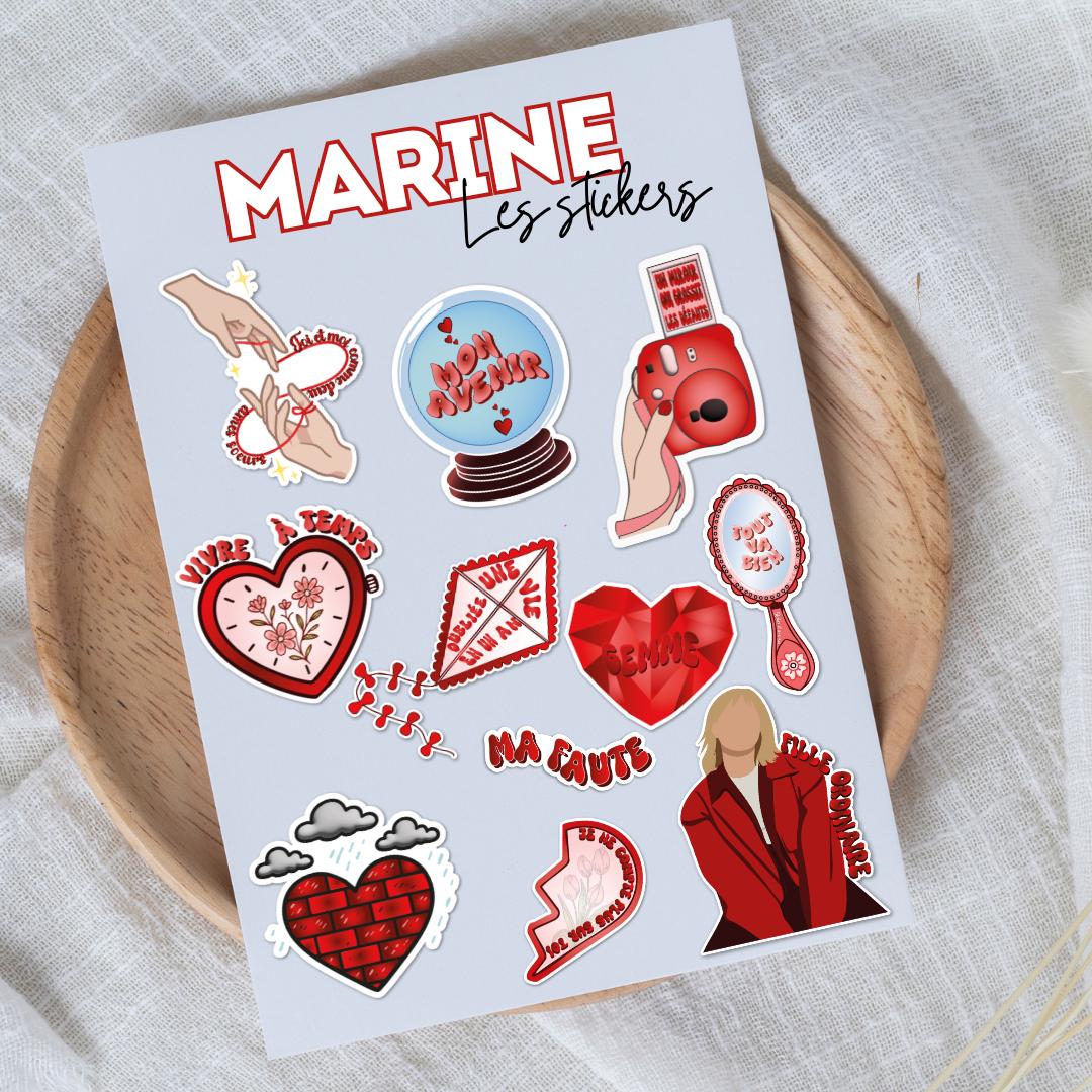 Stickers inspirés "Marine"