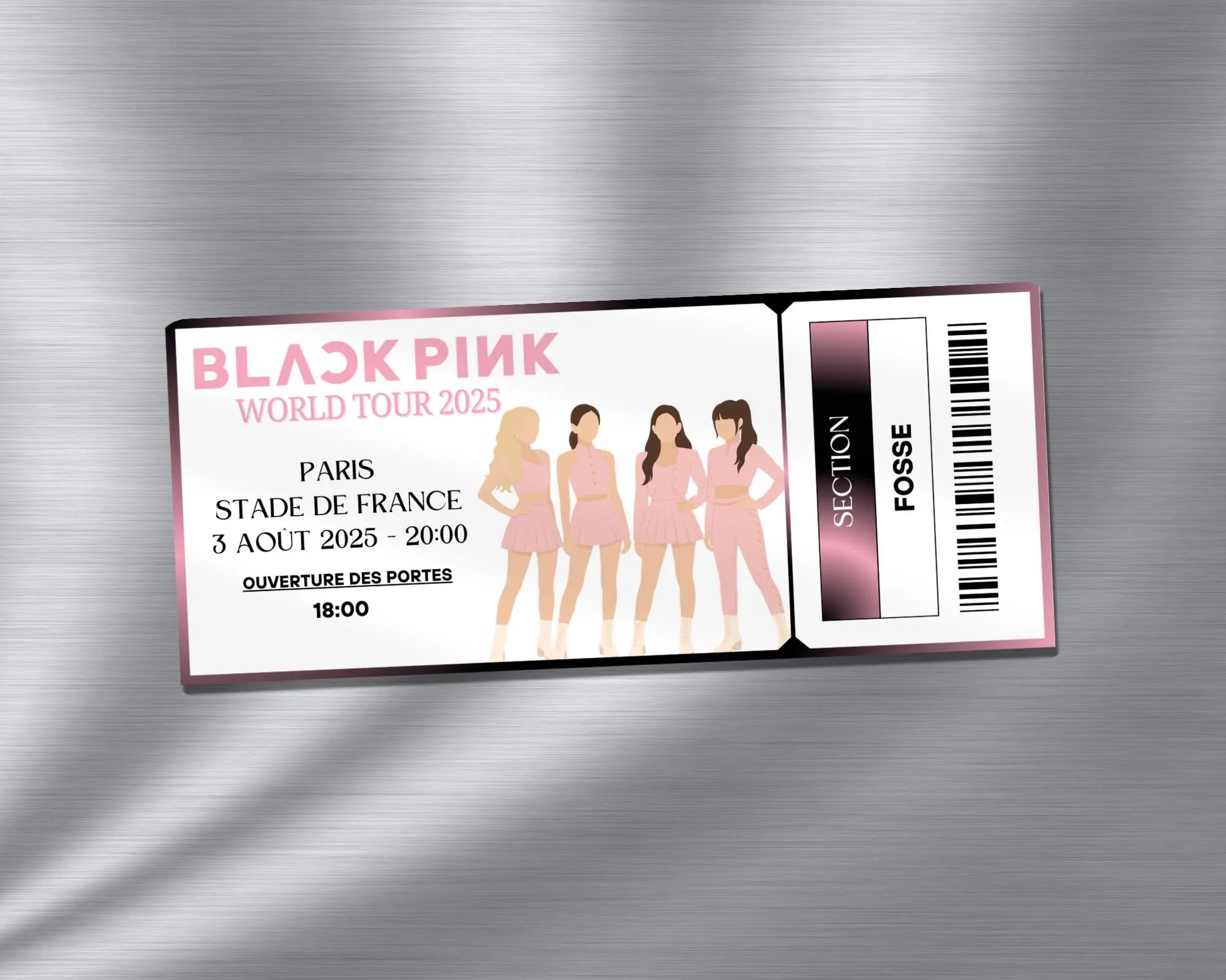 Magnet ticket de concert "Black Pink"