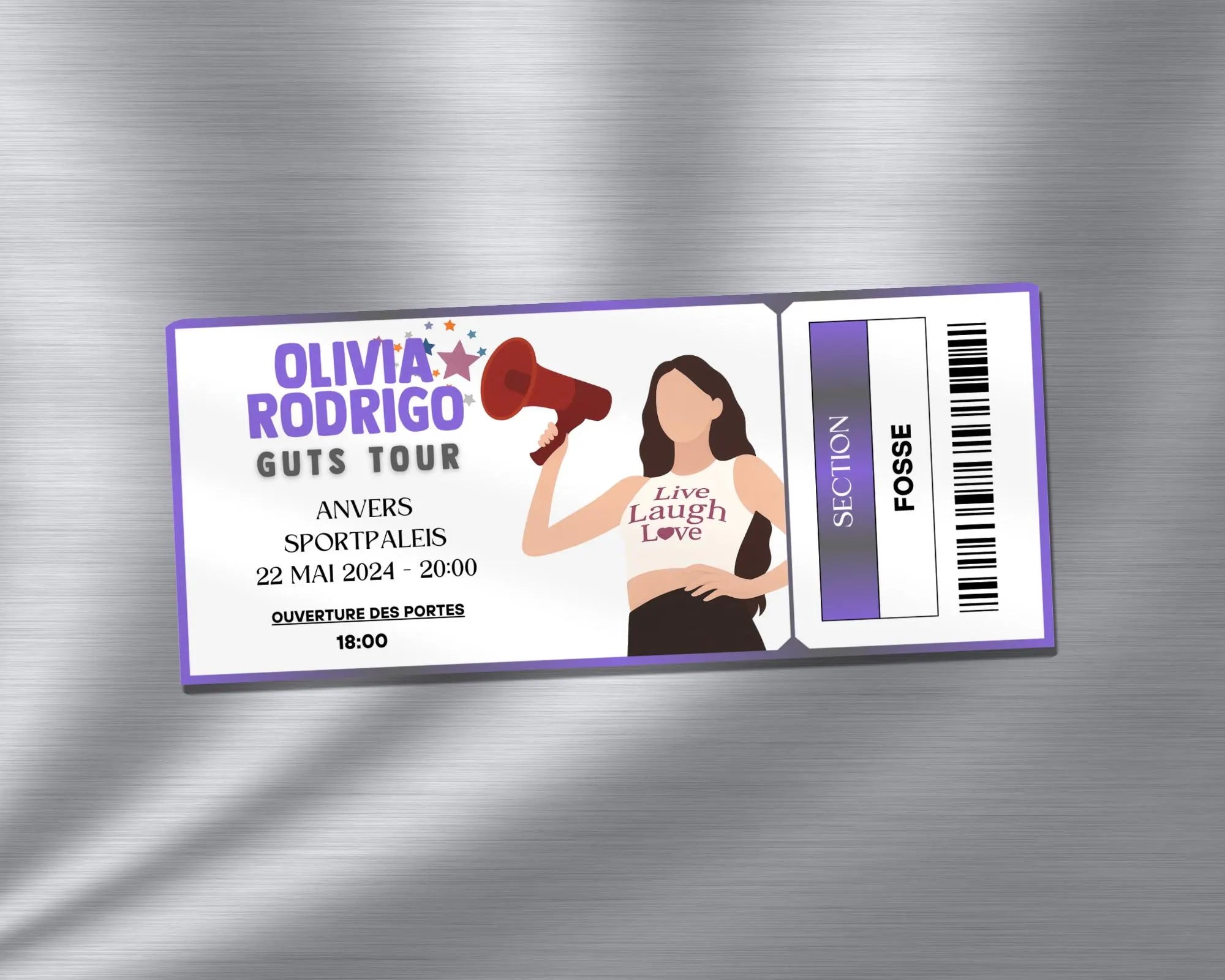 Magnet ticket de concert "Olivia Rodrigo"