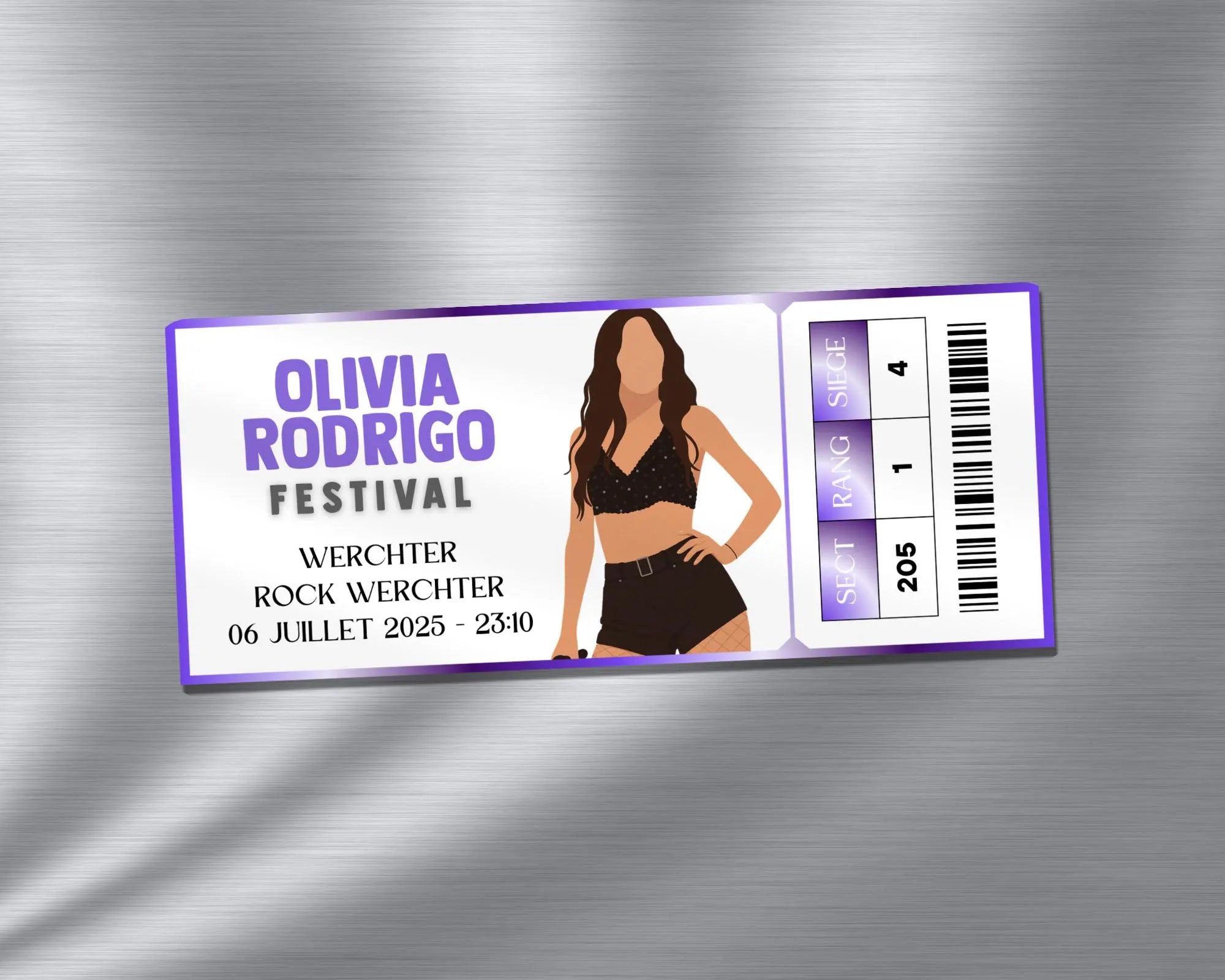 Magnet ticket de concert "Olivia Rodrigo"