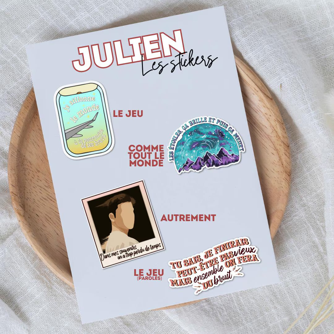 Stickers inspirés "Julien Lieb"