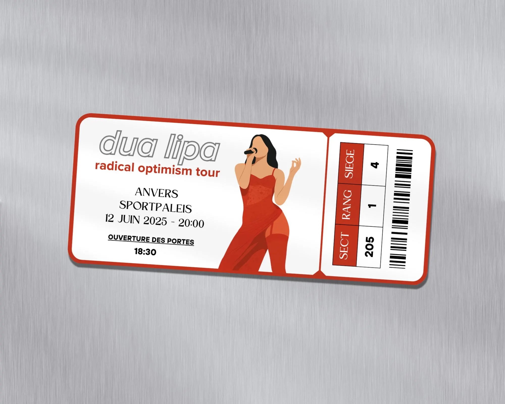Magnet ticket de concert "Dua Lipa"