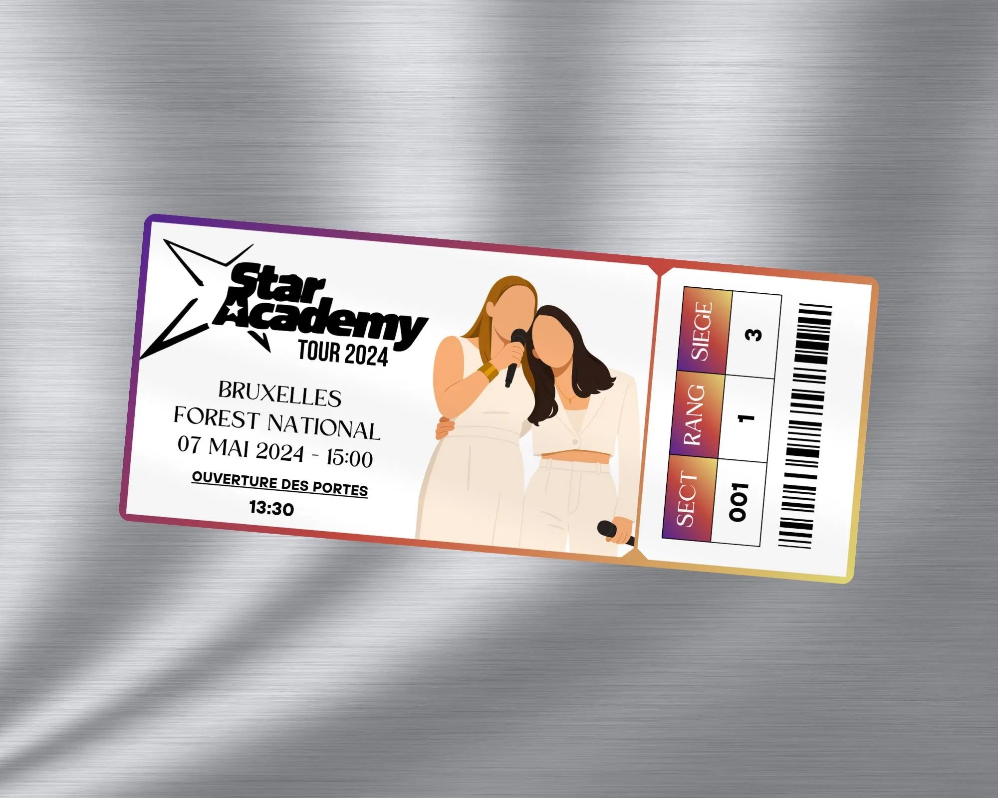 Magnet ticket de concert "Star Academy 2024"