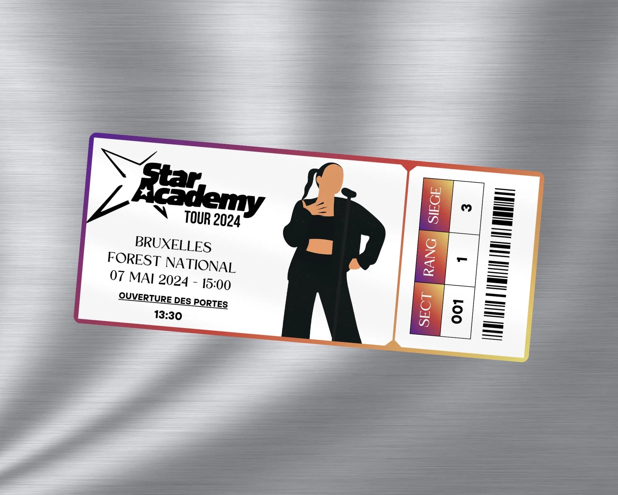 Magnet ticket de concert "Star Academy 2024"