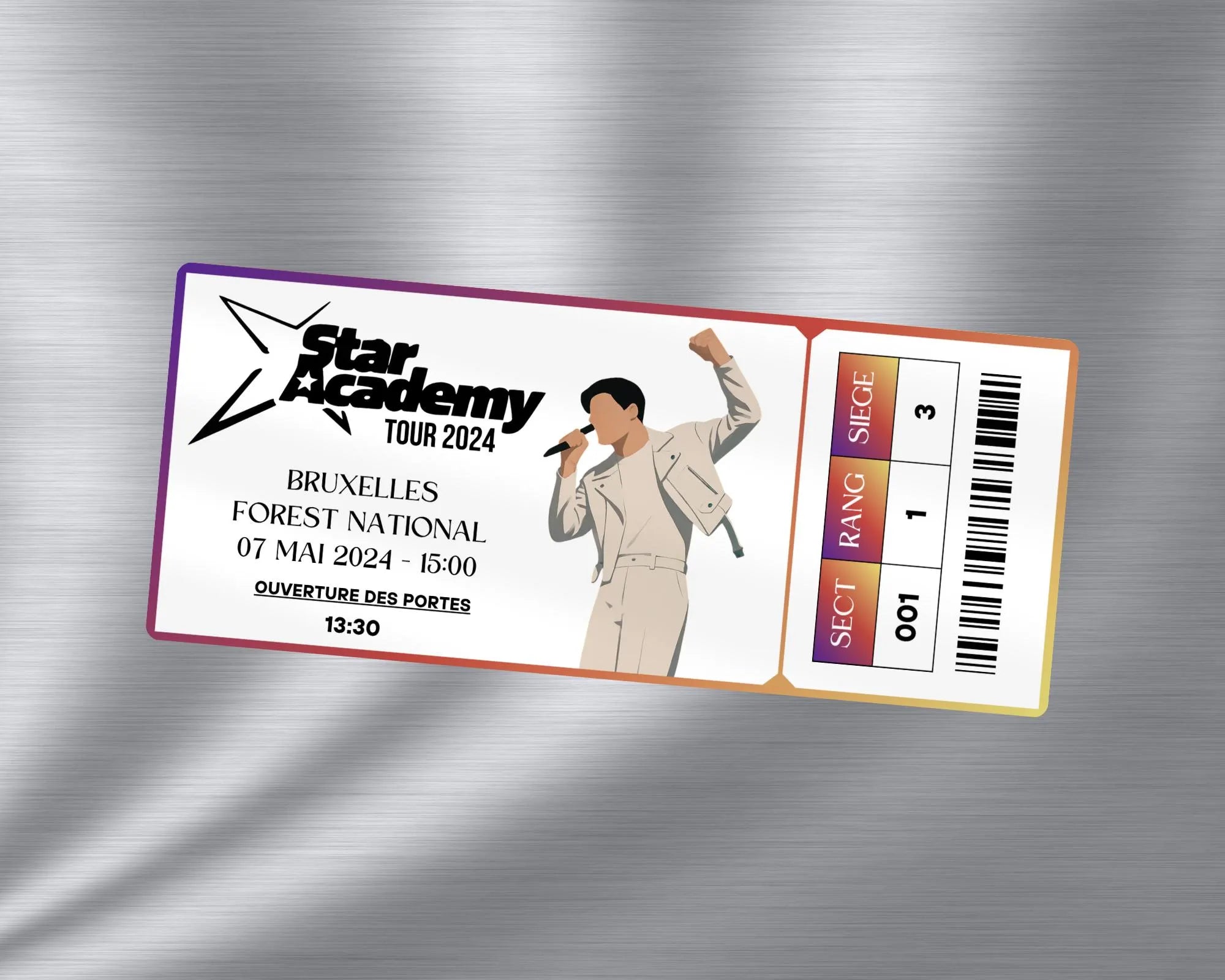 Magnet ticket de concert "Star Academy 2024"
