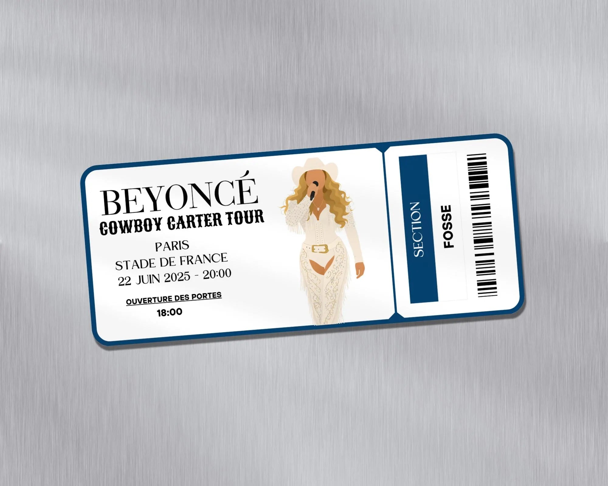 Magnet ticket de concert "Beyoncé"