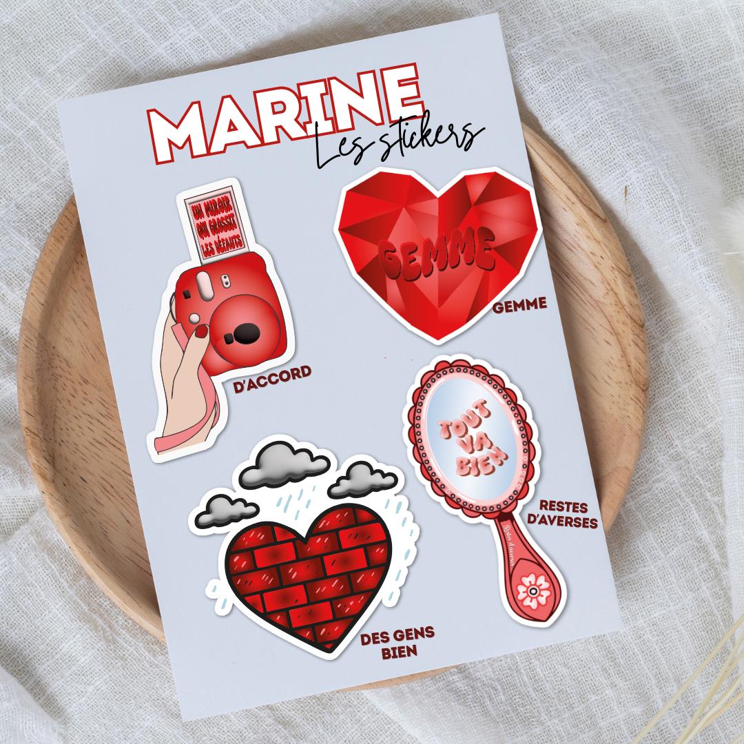 Stickers inspirés "Marine"