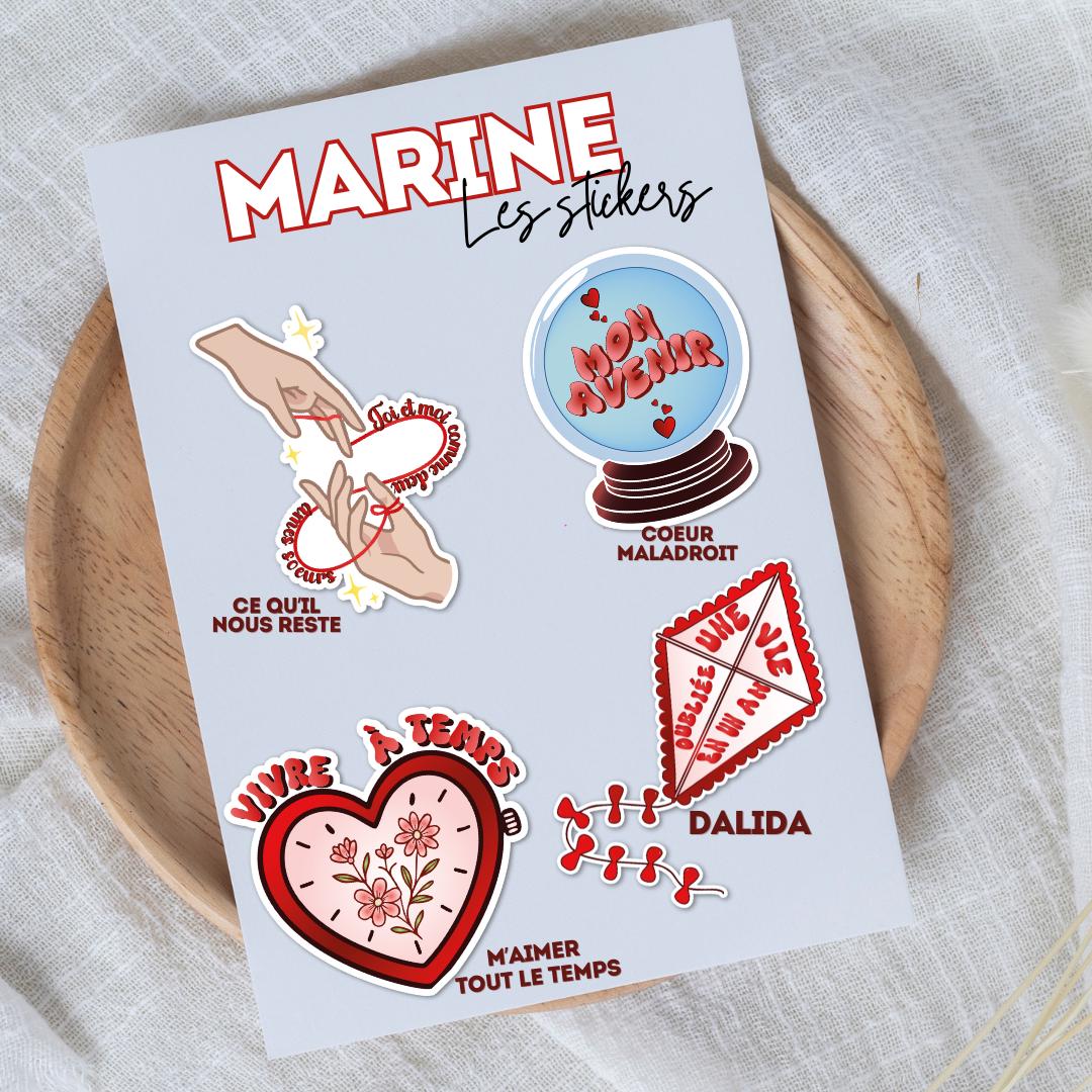 Stickers inspirés "Marine"