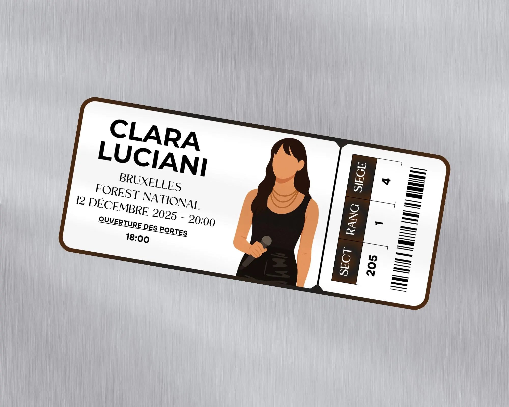 Magnet ticket de concert "Clara Luciani"