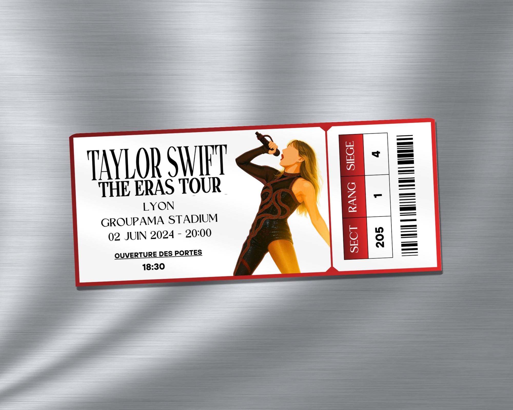 Magnet ticket de concert "Taylor Swift"